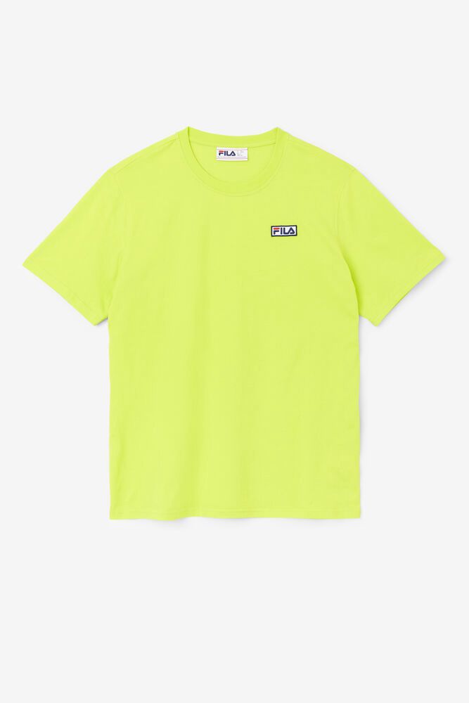 Fila T-Shirt Skylar Mens Light Green - India BWA-081754